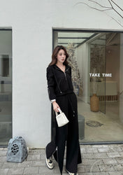 CELINE 25S WIDE-LEG PANTS HOODIE SET 0136