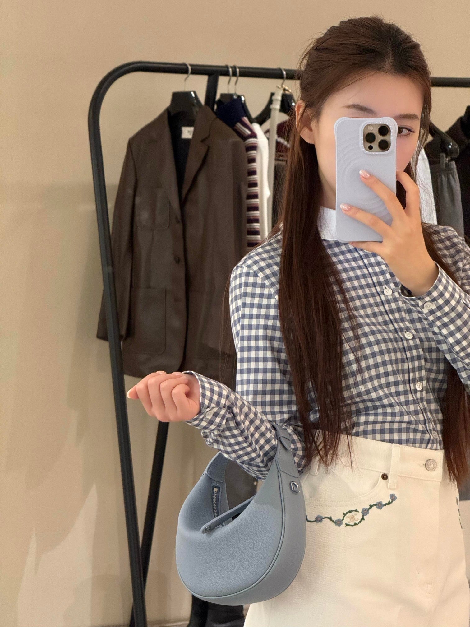 CELINE 25S PLAID SHIRT 0112