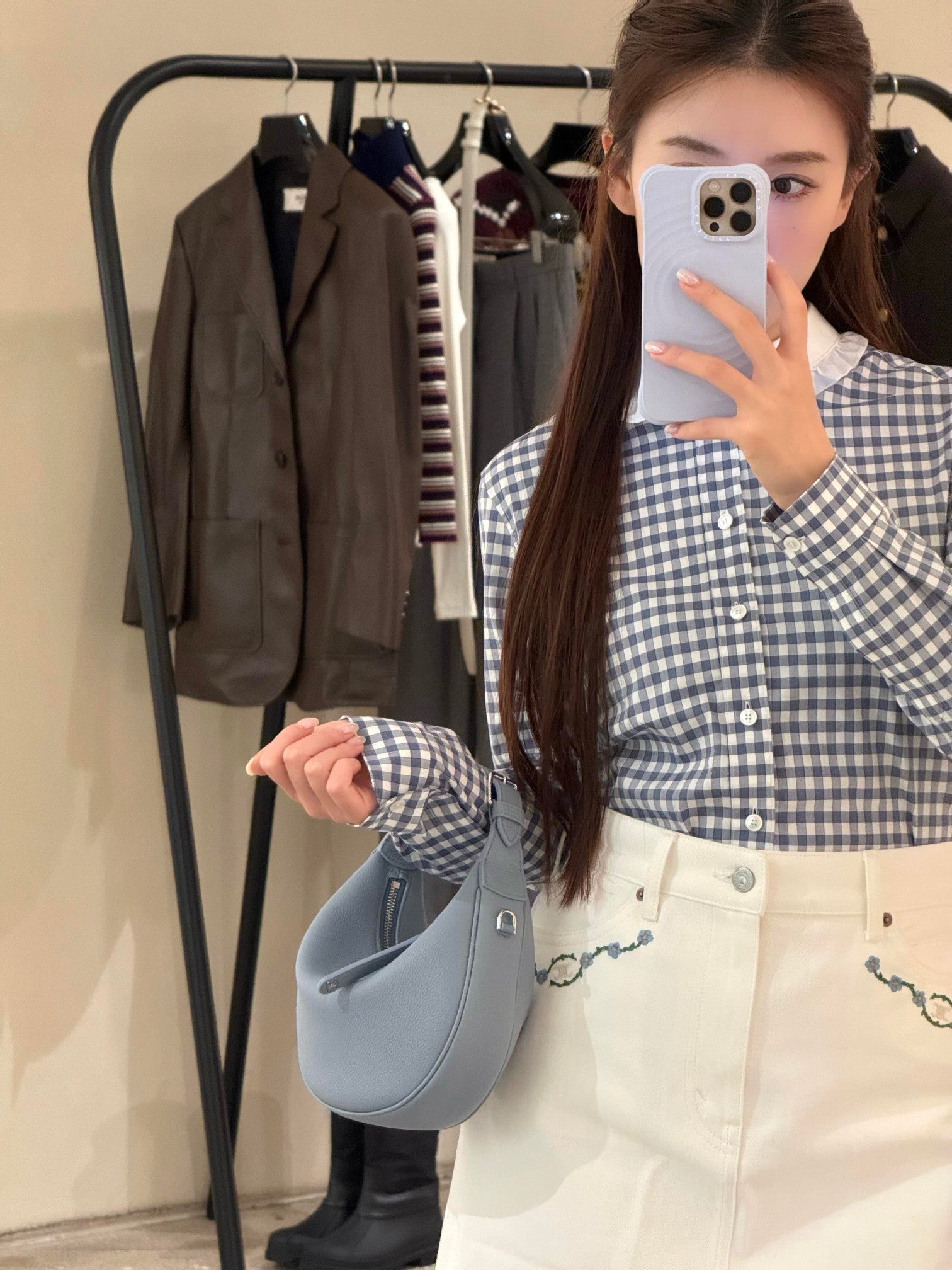 CELINE 25S PLAID SHIRT 0112