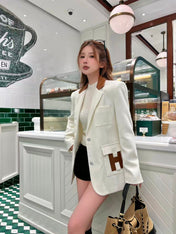 HERMES 25S LAPEL BLAZER 390