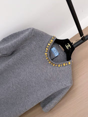 PRADA 25S BEADED CREW NECK SWEATER 322