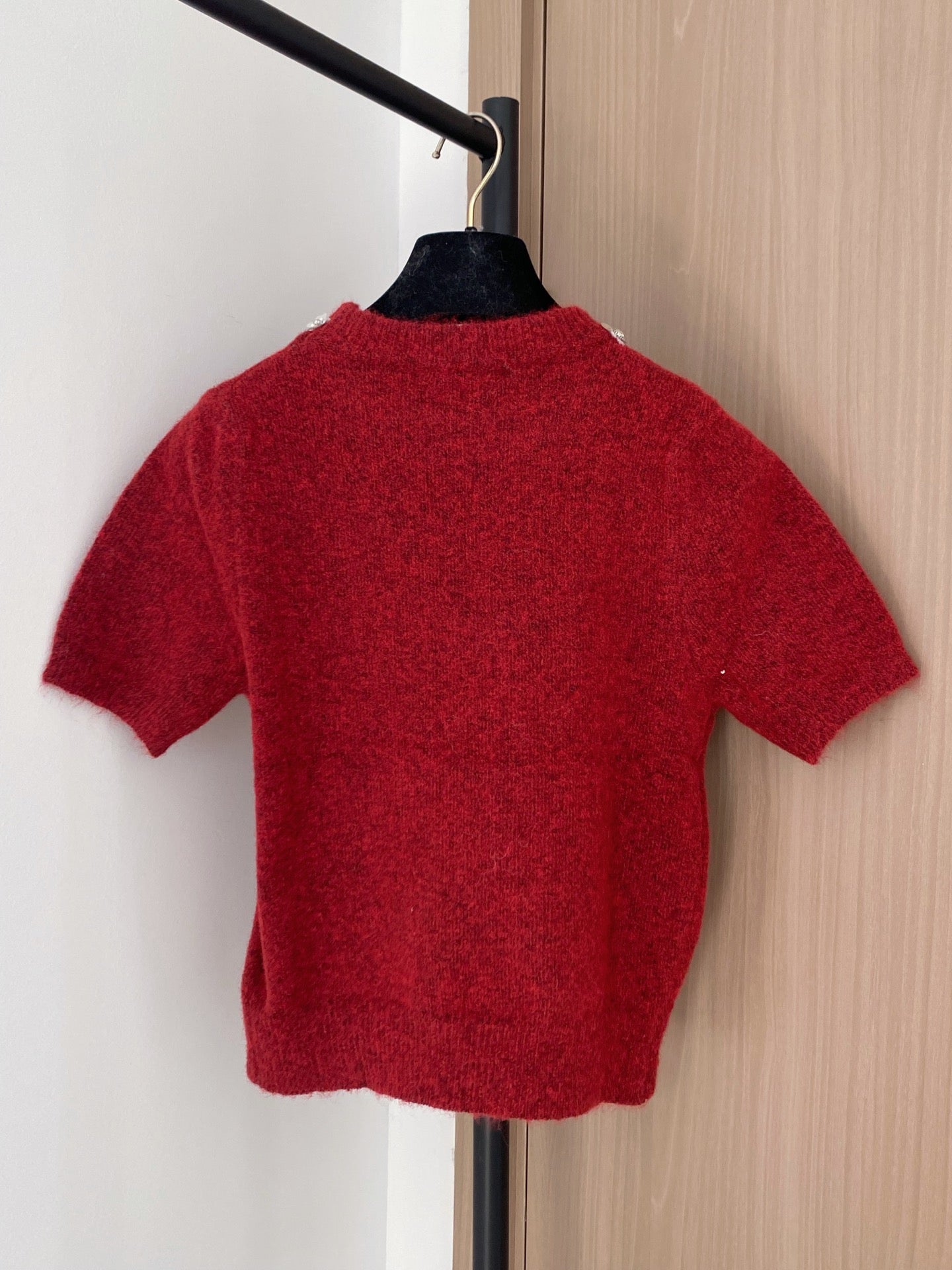 PRADA 25S SHORT-SLEEVE KNIT TOP 393