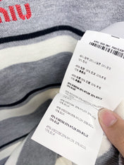 MIUMIU 26S SHORT SLEEVE KNIT SWEATER 1033