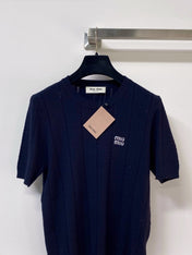 MIUMIU 26S SHORT-SLEEVED SWEATER STYLE 1121