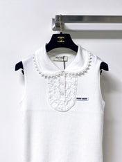 MIUMIU 26S SLEEVELESS POLO TOP STYLE 1050