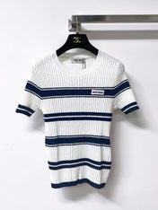 MIUMIU 26S SHORT-SLEEVED SWEATER STYLE 1057