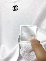 CHANEL 26S CROPPED SHORT-SLEEVED KNIT TOP STYLE 1222