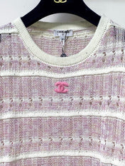 CHANEL 26S SHORT-SLEEVE KNIT TOP STYLE 1144