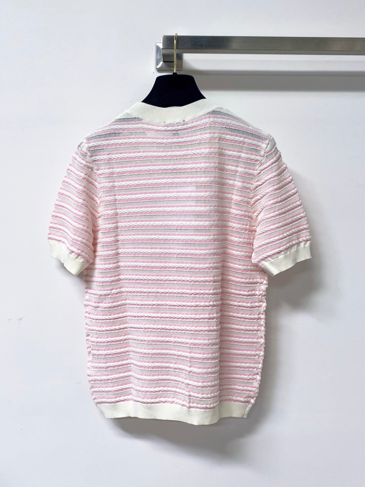 CHANEL 26S SHORT-SLEEVE KNIT TOP STYLE 1145