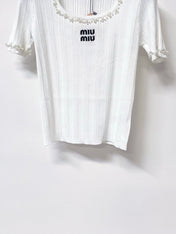 MIUMIU 26S SHORT SLEEVE T-SHIRT 1244