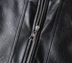 LV BLACK LAMBSKIN SHIRT JACKET 238998