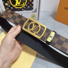 LV 25S BELT 38 MM IN BROWN CALFSKIN 593229