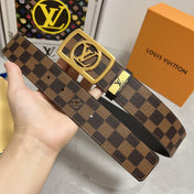 LV 25S BELT 38 MM IN BROWN CALFSKIN 593229