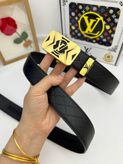 LV 25S BELT 35 MM IN BLACK CALFSKIN 593219