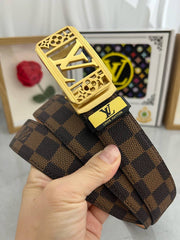 LV 25S BELT 35 MM IN BROWN CALFSKIN 593274