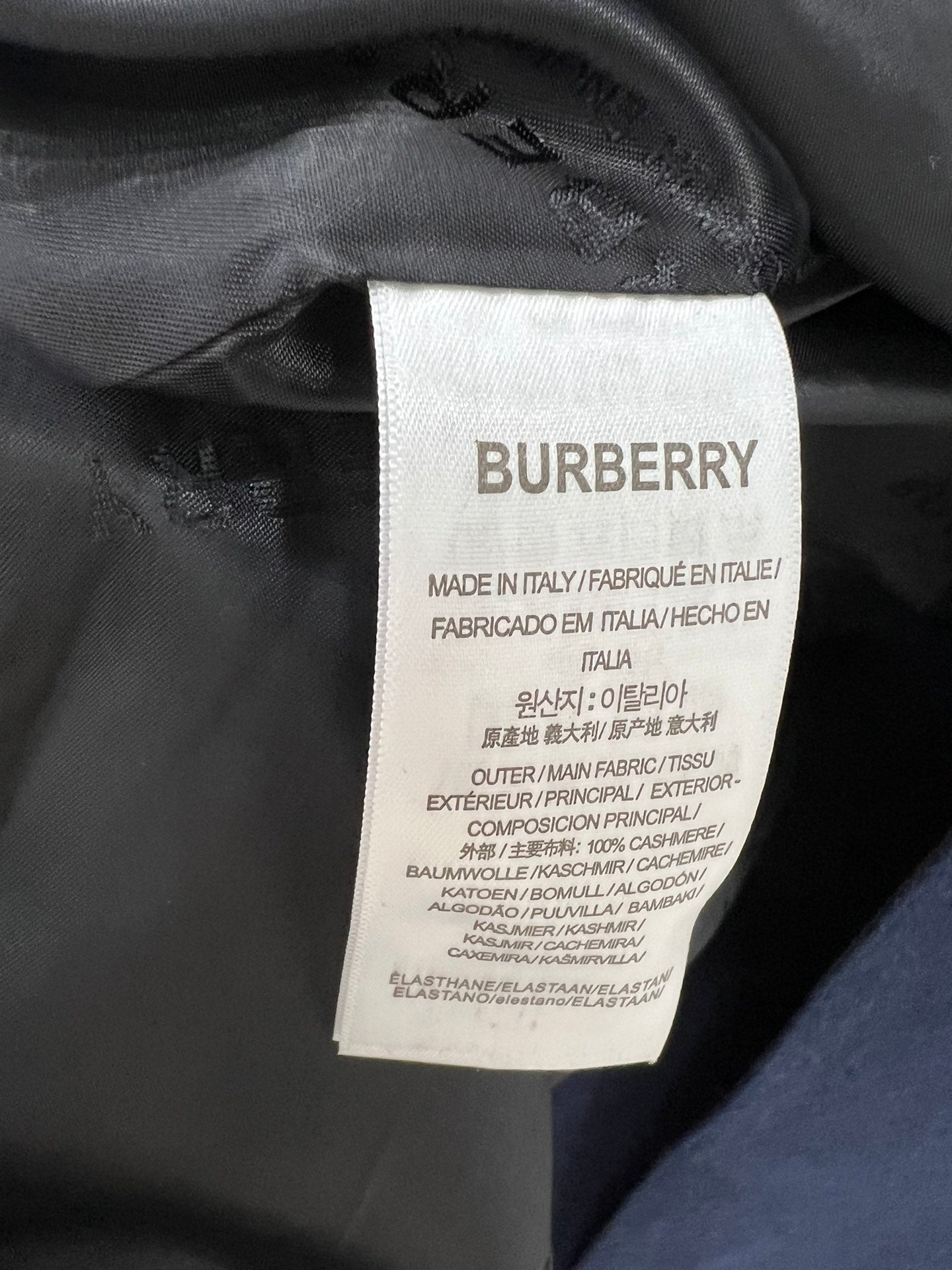 BURBERRY 25S CASHMERE COAT 0060