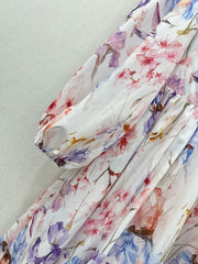 ZIMMER LONG-SLEEVE V-NECK DRESS 269296