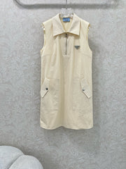 PRADA SLEEVELESS DRESS WITH ZIPPER DETAIL 269153