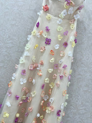 ZIMMERMANN TUBE DRESS WITH 3D FLORAL PATTERN 275124