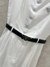 PRADA LONG DRESS WITH ELASTIC WAISTBAND 275252