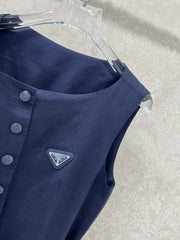 PRADA LONG DRESS WITH ELASTIC WAISTBAND 275254