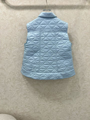 MONCLER 25S DOWN VEST IN BLUE 098