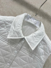 MONCLER 25S DOWN VEST IN WHITE 099