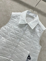 MONCLER 25S DOWN VEST IN WHITE 099