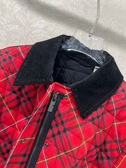 BURBERRY 25S COTTON PLAID JACKET 130