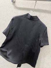 DIOR 26S SHORT-SLEEVE WAIST-TIED SHIRT 1217