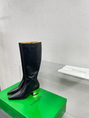 TEX HIGH BOOT IN BLACK CALFSKIN