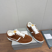TOM FORD 26S JACKSON SNEAKERS IN BROWN SUEDE