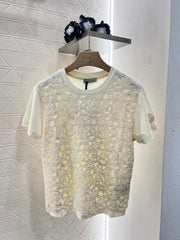 MONCLER LACE SHORT-SLEEVE DRESS SET 276662