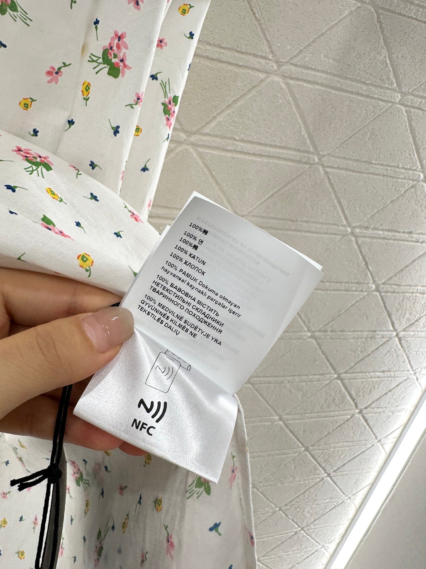 PRADA COTTON DRESS WITH LACE MIXED SLEEVES