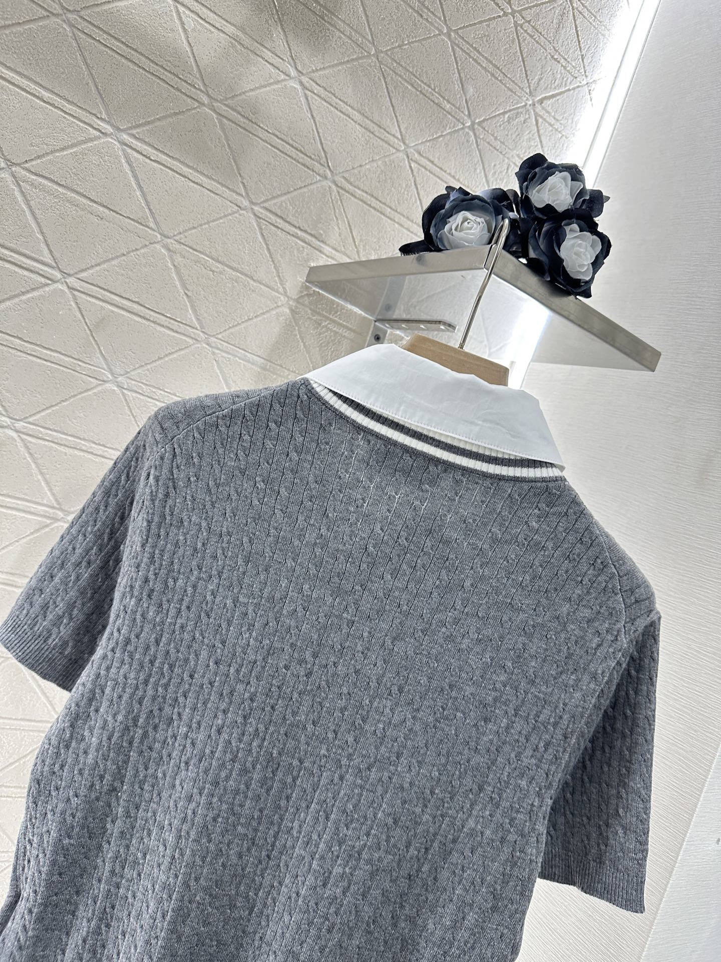 MIU 25S TWO PIECE KNIT JACKET 265538