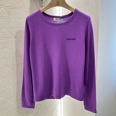 MIU 25S TEXT LOGO KNIT TOP 265531