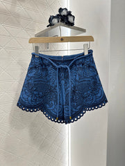 ZIMMER 25S EMBROIDERED DENIM SHIRT SET 265628