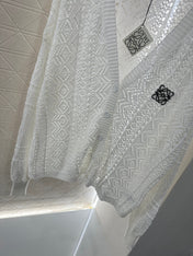 LOEWE HOLLOW KNITTED CARDIGAN DRESS SET 276594