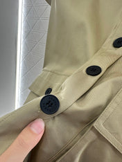 PRADA BELTED OFFICE DRESS WITH POCKETS 276513