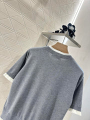 MIUMIU SHORT-SLEEVE KNIT TOP 276490