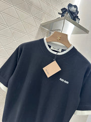 MIUMIU SHORT-SLEEVE KNIT TOP 276589