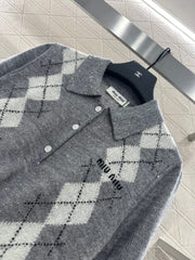 MIUMIU SHORT-SLEEVE KNIT TOP STYLE 23