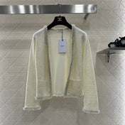 CELINE 25S BEADED KNIT CARDIGAN 0124