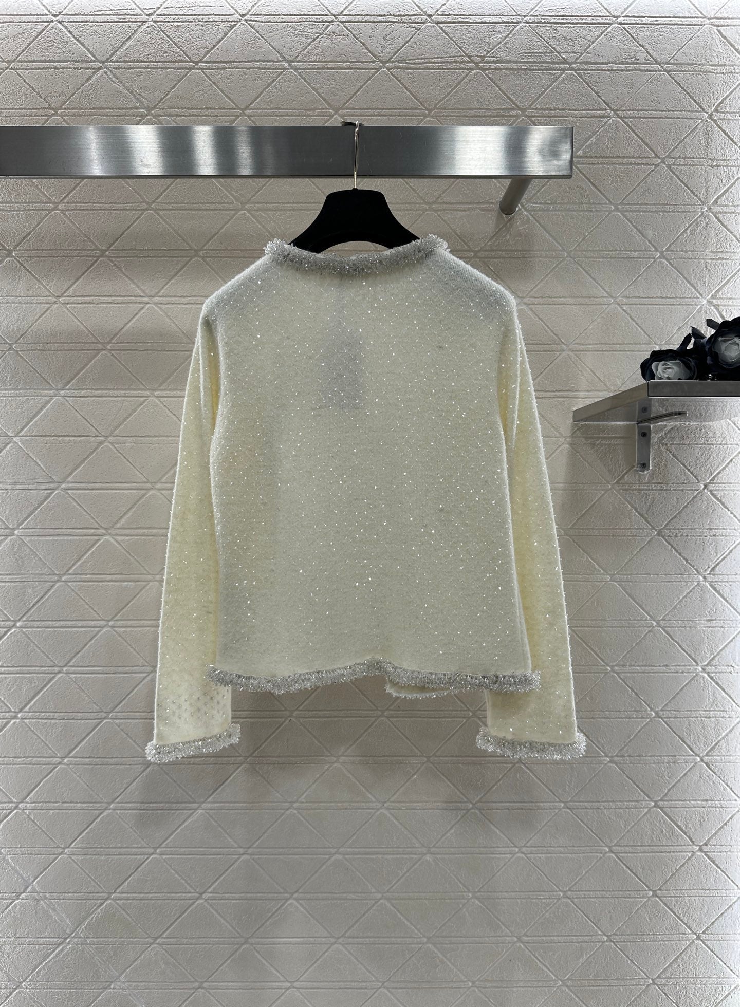 CELINE 25S BEADED KNIT CARDIGAN 0124