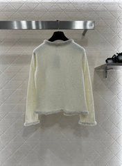 CELINE 25S BEADED KNIT CARDIGAN 0124