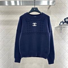 CHANEL 25S EMBROIDERED CROCHET SWEATER 348