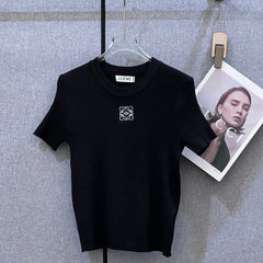 LOEWE SHORT-SLEEVE KNIT TOP STYLE 123