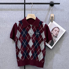 MIUMIU KNIT POLO SHIRT STYLE 395