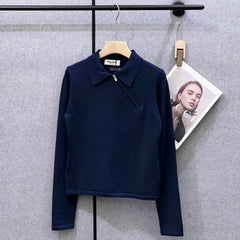 MIUMIU KNITTED POLO SHIRT STYLE 275