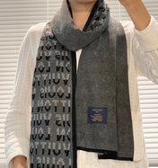 SCARF 180 CM IN SHADOW GRAY CASHMERE 398518